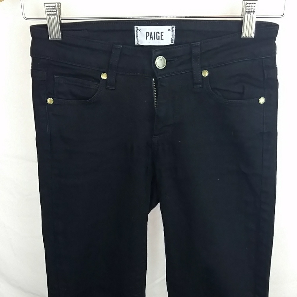 Paige "Verdugo Ankle" Black Jeans